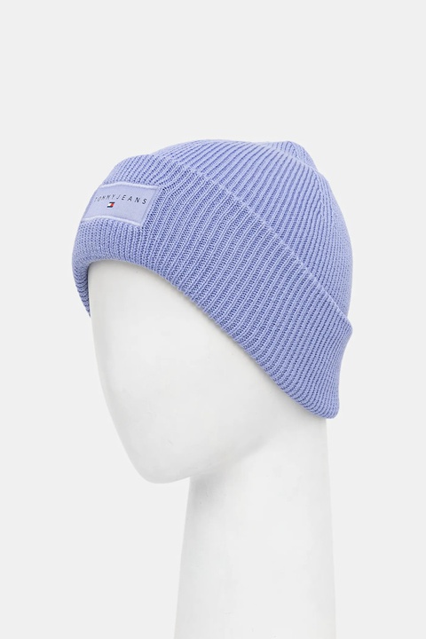 Tommy Jeans czapka bawełniana kolor niebieski AW0AW17913 - zdjęcie produktu nr 1