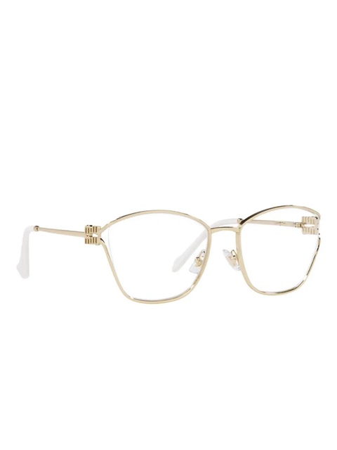 Miu Miu Eyewear geometric-frame glasses - Gold - zdjęcie produktu nr 1