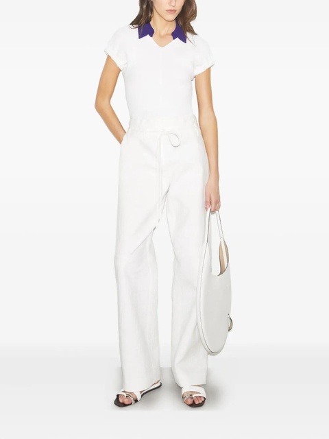 Tory Burch short-sleeve polo top - White - zdjęcie produktu nr 1