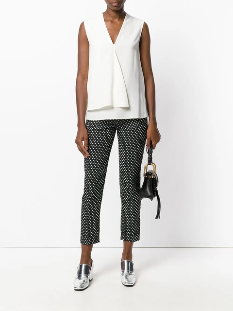 ETRO cropped polka dot trousers - Black - zdjęcie produktu nr 1