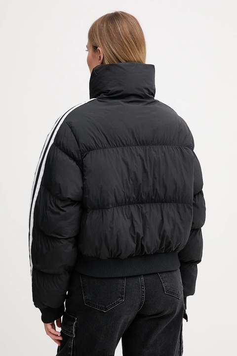 adidas Originals kurtka Cropped Puffer kolor czarny przejściowa JX2970 - zdjęcie produktu nr 2