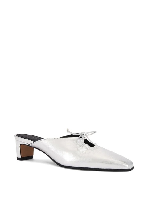 ALOHAS Amar tie-detail mules - Silver - zdjęcie produktu nr 1