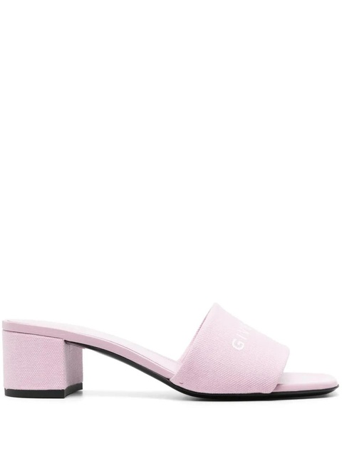 Givenchy logo-print canvas sandals - Pink - zdjęcie produktu nr 1