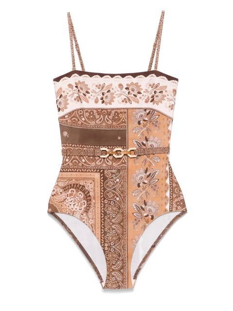 ZIMMERMANN Lucky swimsuit - Brown - zdjęcie produktu nr 1