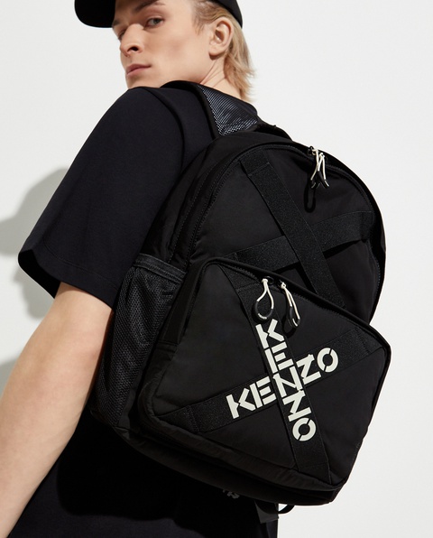 KENZO - Czarny plecak z logo - zdjęcie produktu nr 1