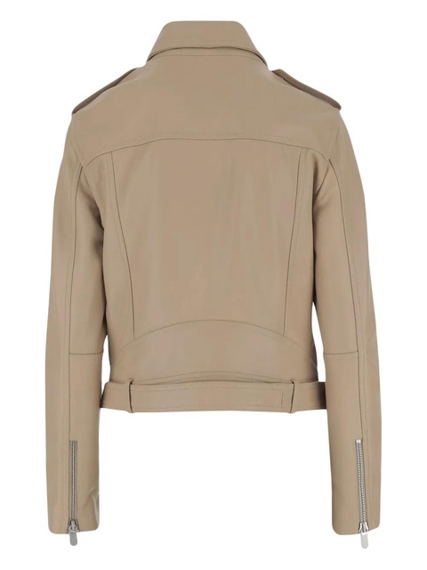 PINKO leather biker jacket - Neutrals - zdjęcie produktu nr 1