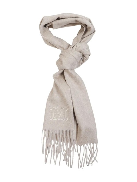 Max Mara embroidered fringed scarf - Neutrals - zdjęcie produktu nr 1