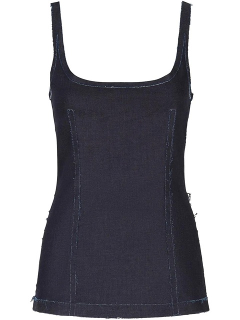 Marni denim corset top - Blue - zdjęcie produktu nr 1