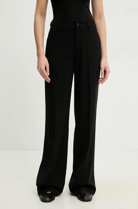 Answear.LAB spodnie damskie kolor czarny szerokie high waist - zdjęcie produktu nr 1