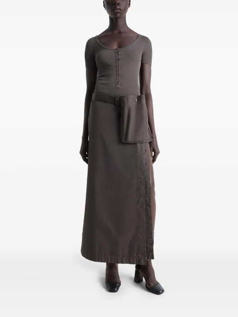 LEMAIRE buttoned skirt - Brown - zdjęcie produktu nr 2