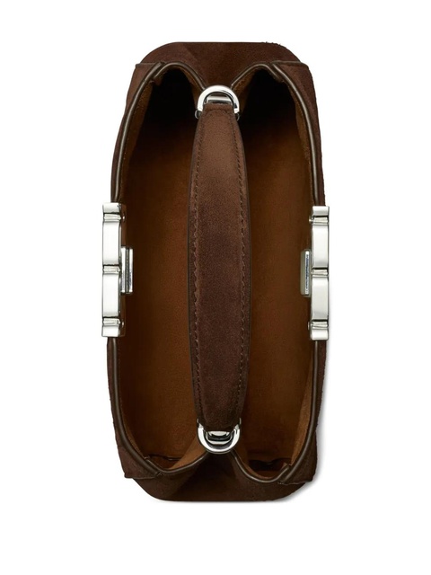 Tory Burch mini Eleanor suede satchel bag - Brown - zdjęcie produktu nr 2