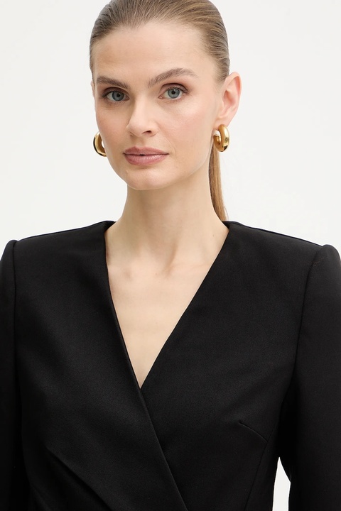 Morgan sukienka kolor czarny mini rozkloszowana RCLIF - zdjęcie produktu nr 2