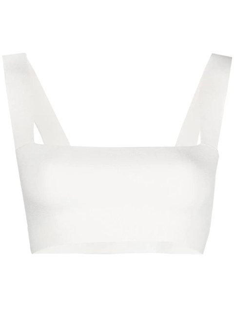 Victoria Beckham square-neck cropped top - White - zdjęcie produktu nr 1