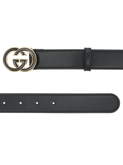 Gucci Interlocking-G leather belt - Black - zdjęcie produktu nr 2