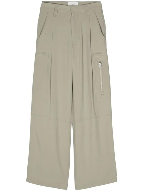 AMI Paris straight-leg cargo pants - Green - zdjęcie produktu nr 1