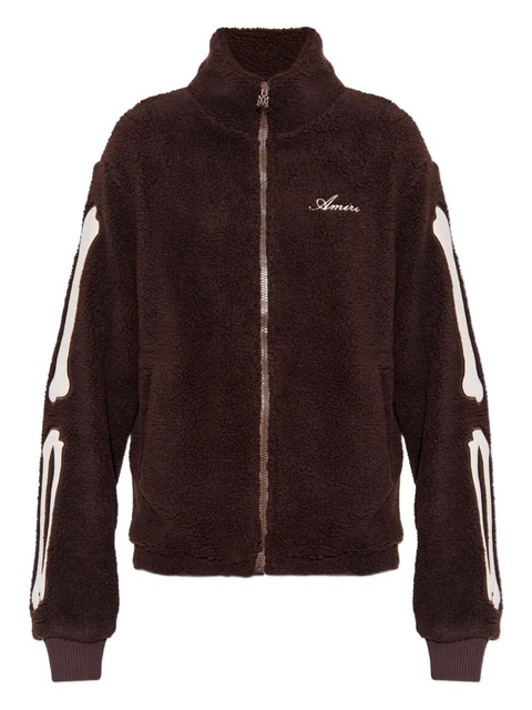 AMIRI bones-details logo-embroidered jacket - Brown - zdjęcie produktu nr 1