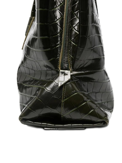 The Attico La Passeggiata croc embossed medium tote bag - Green - zdjęcie produktu nr 2