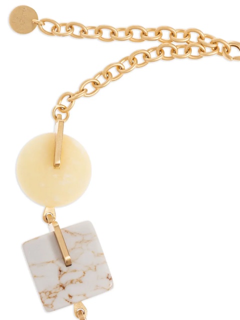 Cult Gaia Laguna stone-gold necklace - Neutrals - zdjęcie produktu nr 2