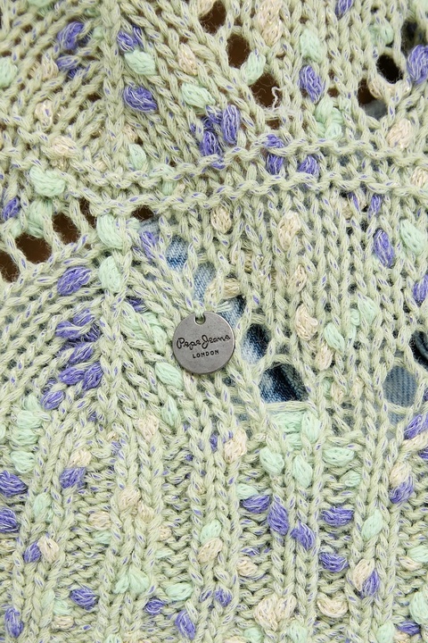 Pepe Jeans sweter damski kolor zielony lekki PL702306 - zdjęcie produktu nr 1
