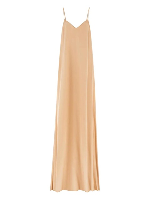 Ferragamo v-neck maxi dress - Neutrals - zdjęcie produktu nr 1