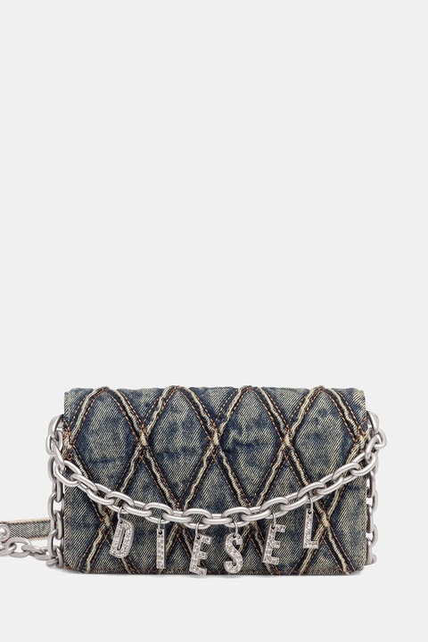 Diesel portfel CHARM-D CHARM-D damski kolor niebieski X10281.P5570 - zdjęcie produktu nr 1