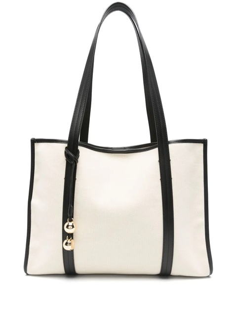 SANDRO canvas shoulder bag - Neutrals - zdjęcie produktu nr 1