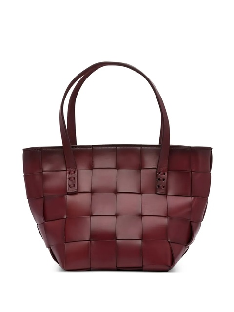 DRAGON DIFFUSION mini Japan woven-leather tote bag - Red - zdjęcie produktu nr 1