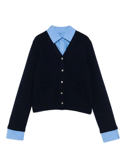 Maje patch-pockets button-up cardigan - Blue - zdjęcie produktu nr 1