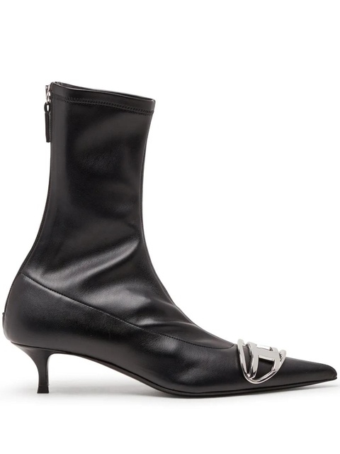 Diesel D-Venus leather boots - Black - zdjęcie produktu nr 1