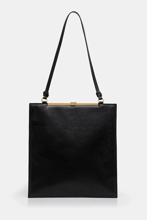 AERON torebka skórzana kolor czarny BG164919 - zdjęcie produktu nr 1