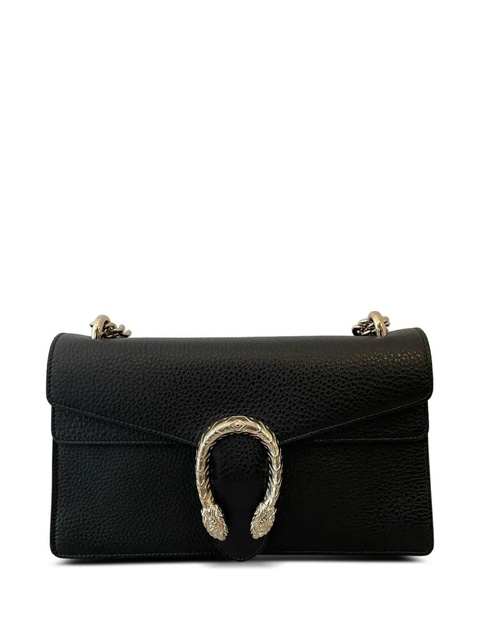 Gucci horsebit textured leather shoulder bag - Black - zdjęcie produktu nr 1