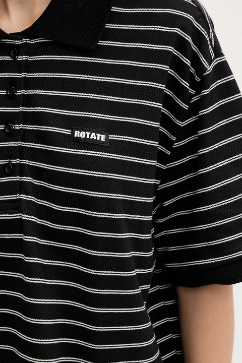 Rotate polo bawełniane damski kolor czarny 115643000 - zdjęcie produktu nr 2