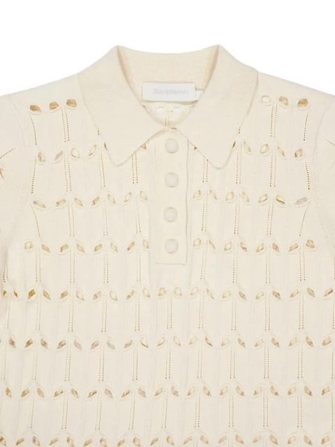 ZIMMERMANN Rhiannon polo shirt - Neutrals - zdjęcie produktu nr 2