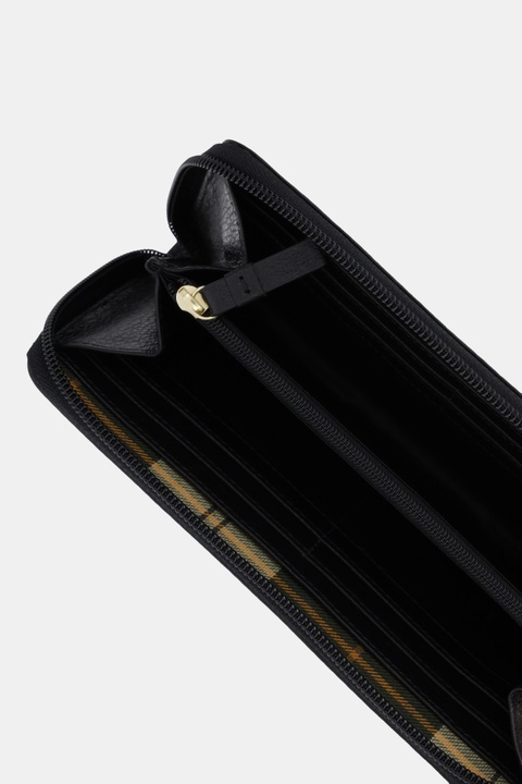 Barbour portfel skórzany damski kolor czarny LLG0038 - zdjęcie produktu nr 2
