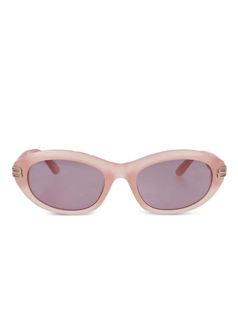 Balenciaga Eyewear logo-detail sunglasses - Pink - zdjęcie produktu nr 1