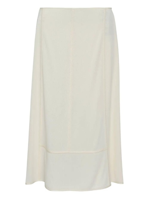 Jil Sander crepe fluid midi skirt - Neutrals - zdjęcie produktu nr 1