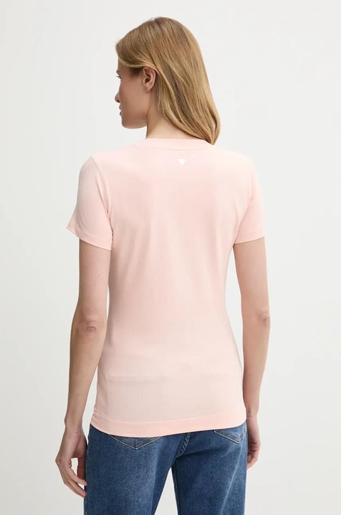Guess t-shirt damski kolor pomarańczowy W5GI10 J1314 - zdjęcie produktu nr 2