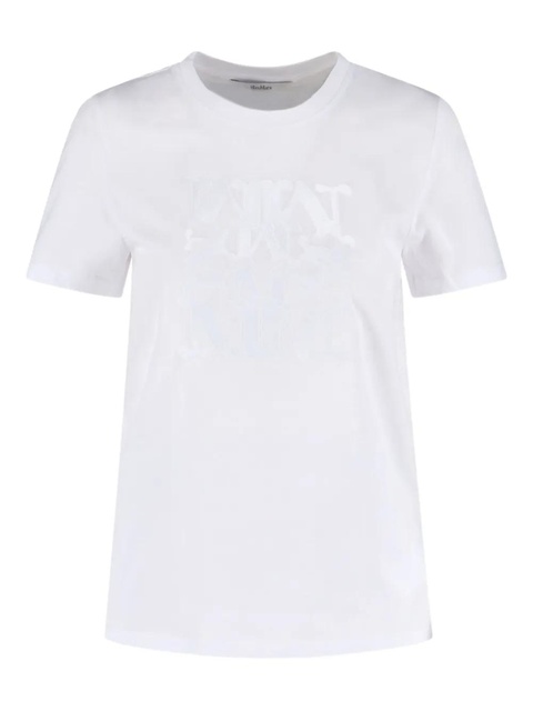 Max Mara logo-detail T-shirt - White - zdjęcie produktu nr 1