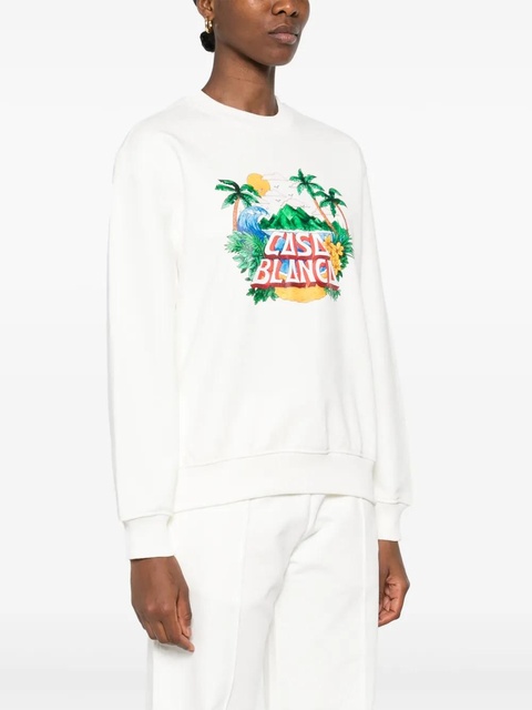 Casablanca Casa Beach Wave sweatshirt - White - zdjęcie produktu nr 2