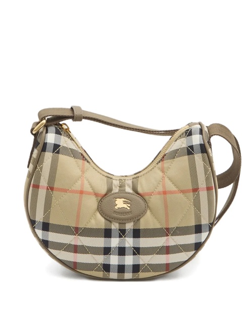 Burberry Horseshoe check quilted cross body bag - Neutrals - zdjęcie produktu nr 1