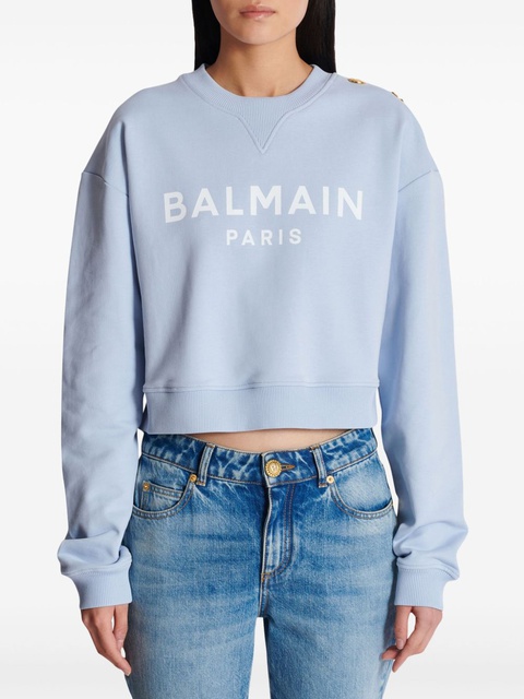Balmain printed sweatshirt - Blue - zdjęcie produktu nr 2