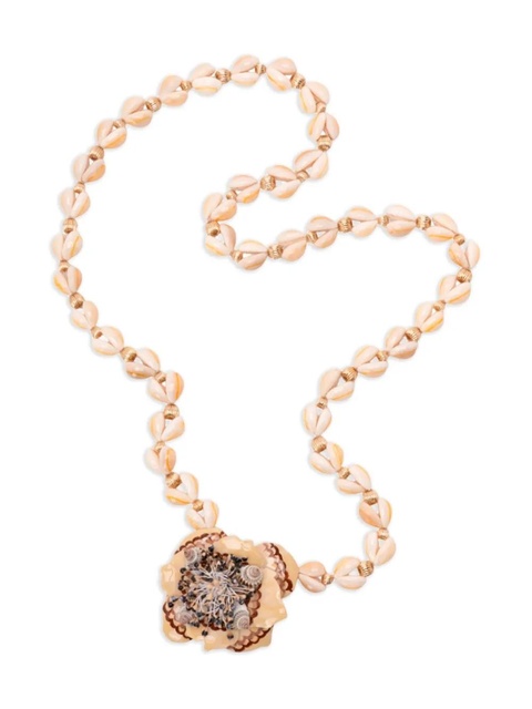 Valentino Garavani shell flower necklace - Neutrals - zdjęcie produktu nr 1