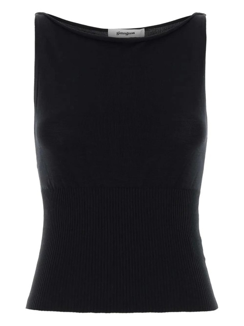 Gimaguas Oto ribbed top - Black - zdjęcie produktu nr 1