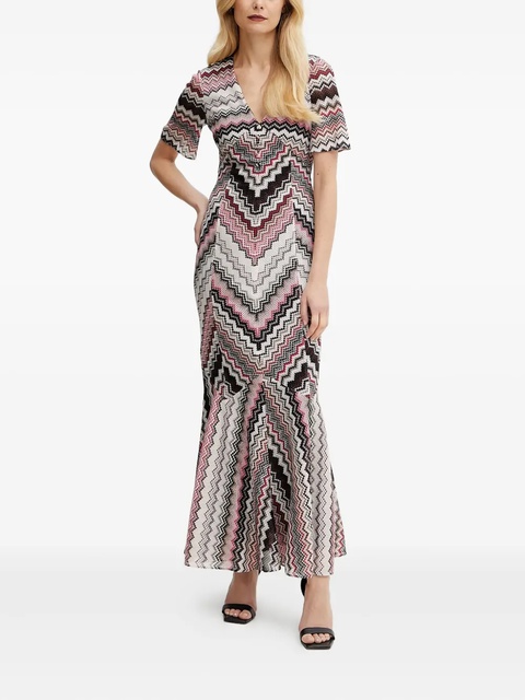 Missoni zigzag-knit fishtail dress - Black - zdjęcie produktu nr 1