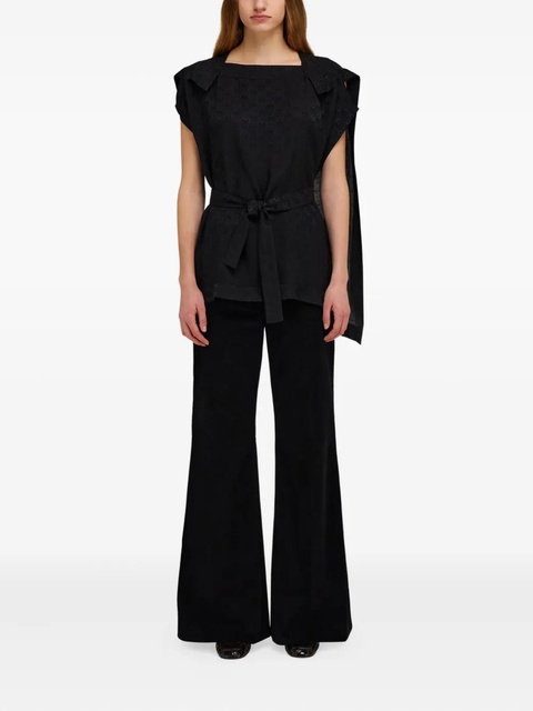 Ferragamo Ferragamo monogram blouse - Black - zdjęcie produktu nr 1