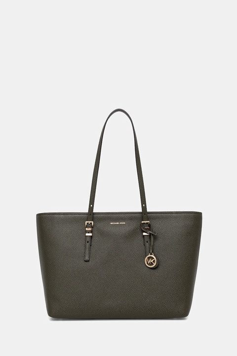 MICHAEL Michael Kors torebka skórzana QUINN kolor zielony 30T5GQNT9L - zdjęcie produktu nr 1
