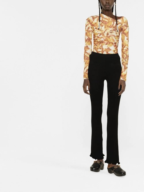 Rabanne knitted flared trousers - Black - zdjęcie produktu nr 1