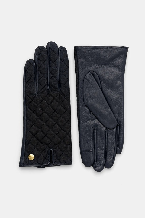 Barbour rękawiczki damskie kolor granatowy - zdjęcie produktu nr 1