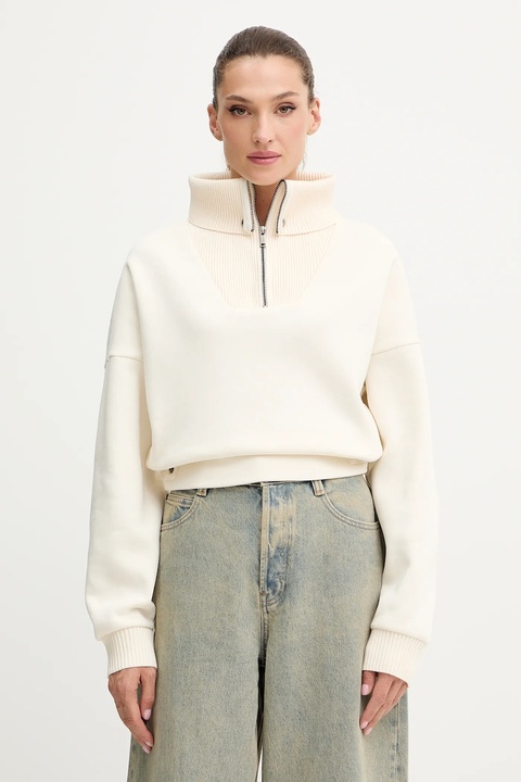 Iceberg bluza damska kolor beżowy gładka E021 6315 - zdjęcie produktu nr 1