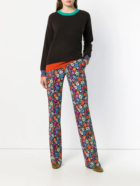 ETRO floral print trousers - Black - zdjęcie produktu nr 1